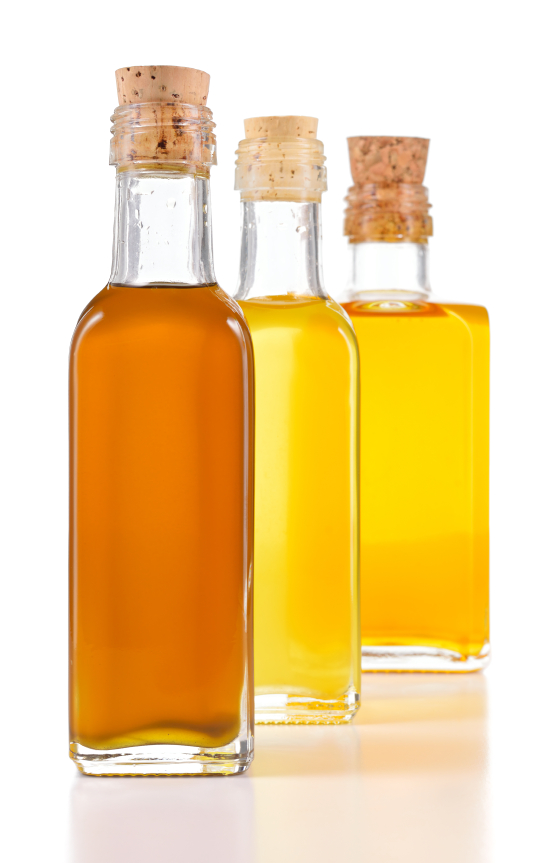 Healthy oils with unsaturated fats isolated.