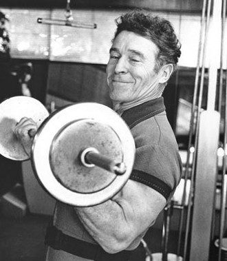 LaLanne performed curls to build strength and definition in his biceps.
