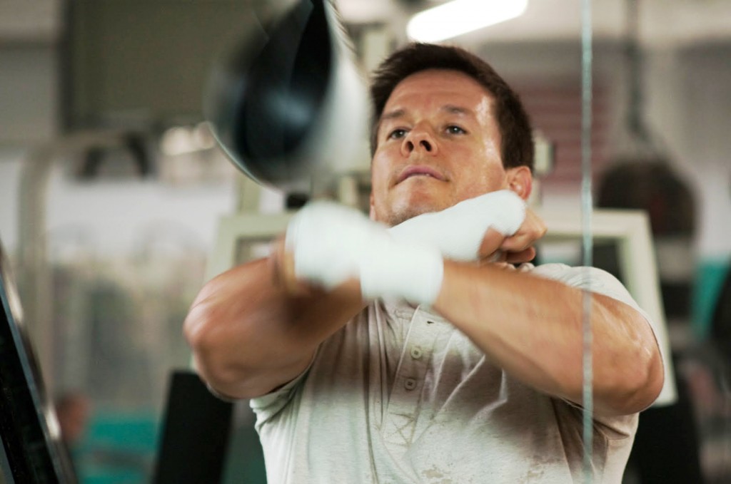 Wahlberg hit the speed bag to work on his boxing skills for the movie.