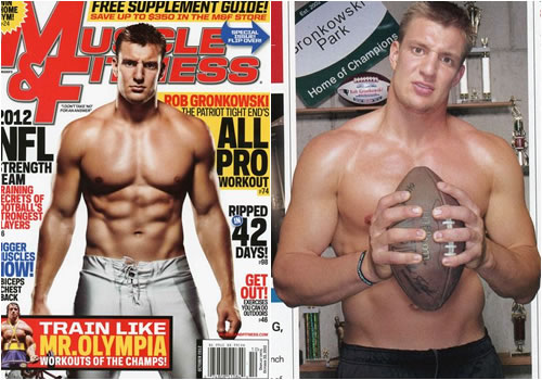 Gronk was featured in Muscle & Fitness Magazine due to his incredible physique and athletic ability.