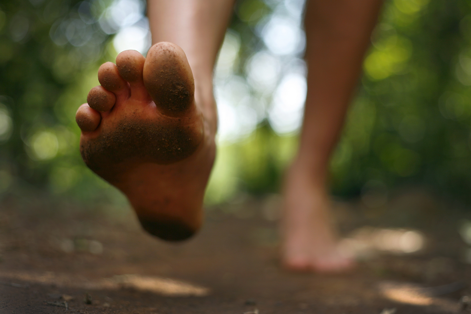 barefoot running